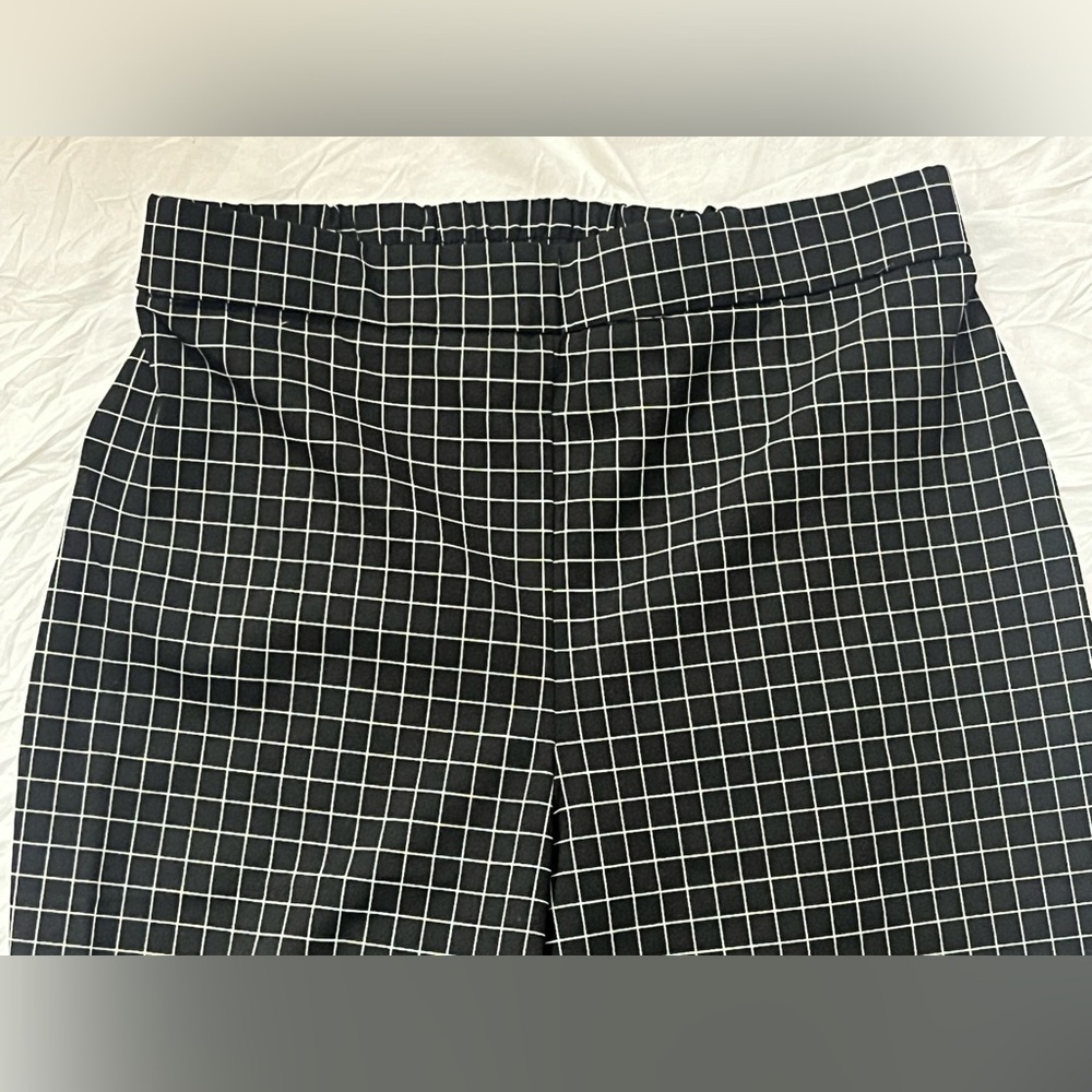 Massimo Fabro Italy Black and White Checkered Women's Trousers Pants Size 6 - Picture 2 of 9